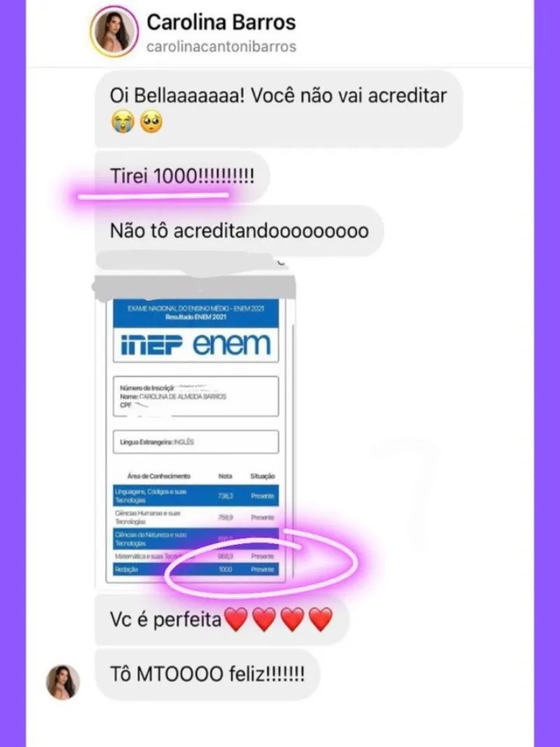 Print de direct: Carolina Barros, 